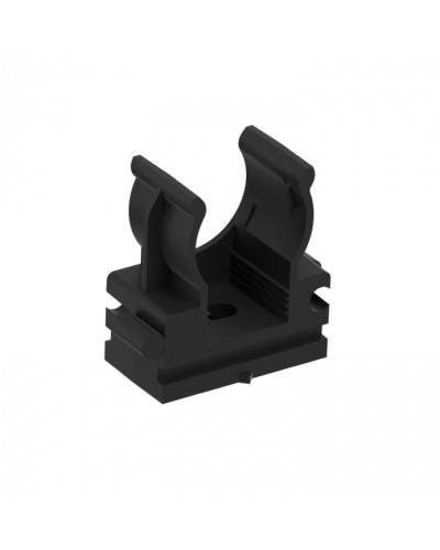 CFQ16 Держатель (клипса) для труб, для монтажного пистолета D16мм, цвет чёрный (10шт) Экопласт (41516-10BL) в Рыбинске Держатели, клипсы, скобы Pintop.ru