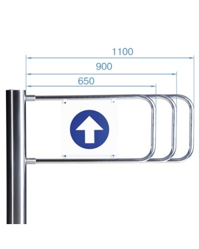 Створка для стойки калитки PERCo-AG-1100 (1100мм) в Рыбинске Ограждения Pintop.ru