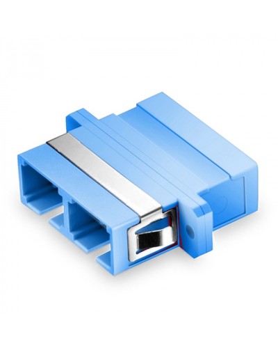 Оптический адаптер OS2, дуплекс SC, с фланцами, синий Eurolan (36A-S2-2S-02BU) в Рыбинске Проходные адаптеры и розетки оптические Pintop.ru