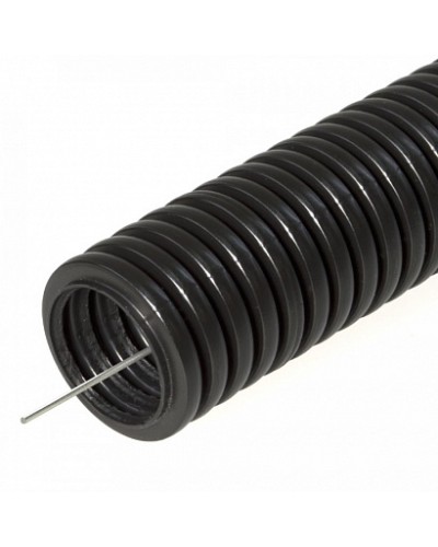 Труба гофрированная ПНД HF d16мм с протяжкой, легкая, безгалогенная Промрукав (100м) 161556 в Рыбинске Труба гофрированная Pintop.ru