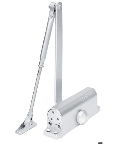 Доводчик NOTEDO DC-090-НО EN4 с ФОП (серебро) в Рыбинске Доводчики Pintop.ru