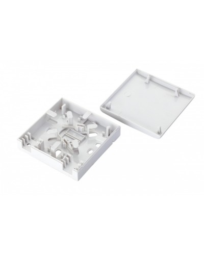 Коробка оптическая настенная 2-портовая, белый Eurolan (12B-00-SC-02WT) в Рыбинске Розетки компьютерные и телефонные Pintop.ru