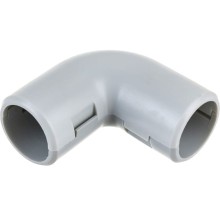 CI32G Угол 90 гр.(2част.), без галогена, для труб D32мм, чёрный (1уп = 10шт) Экопласт (41232-10HF-BL)