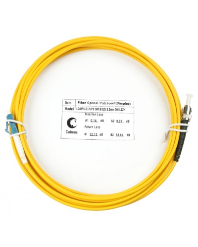 Шнур оптический simplex LC-ST 9/125 sm 10м LSZH Cabeus FOP(s)-9-LC-ST-10m в Рыбинске Патч-корды оптические Pintop.ru