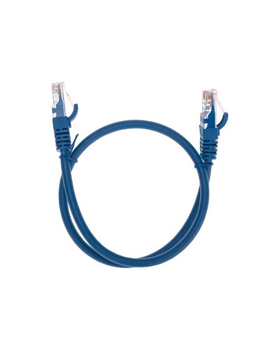 Патч-корд U/UTP, CAT 6, RJ45-RJ45, 26AWG, LSZH, синий, 0,5м REXANT 02-0294-05 в Рыбинске Патчкорды (медные) Pintop.ru