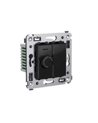 Диммер поворотный в стену, Avanti, Черный квадрат DKC 4402133 в Рыбинске Аксессуары для стоек и шкафов Pintop.ru