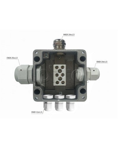 Металлическая коробка соединительная Магнито-контакт МКС 2ВК «МОРОЗ» с датчиком вскрытия корпуса (тампером), IP66/IP68 в Рыбинске Распределительные коробки Pintop.ru