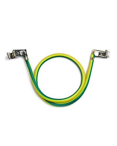 Провод заземления с клеммами для соединения основания и крышки короба, 300 мм DKC (E0001BC) в Рыбинске Аксессуары для кабель-канала Pintop.ru