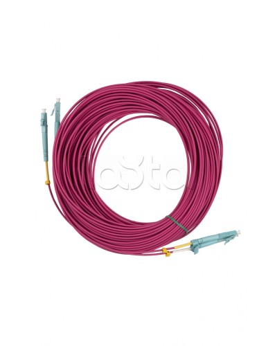 Патч-корд MM 50/125(OM4), LC-LC, duplex, 10G/40G, LSZH, 25 м Hyperline FC-D2-504-LC/PR-LC/PR-H-25M-LSZH-MG в Рыбинске Патч-корды оптические Pintop.ru