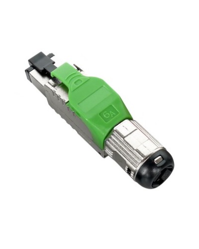 Разъем полевой оконцовки RJ-45 8P8C Hyperline PLUE-8P8C-S-C6A-SH-GN в Рыбинске Коннекторы и разъемы Pintop.ru