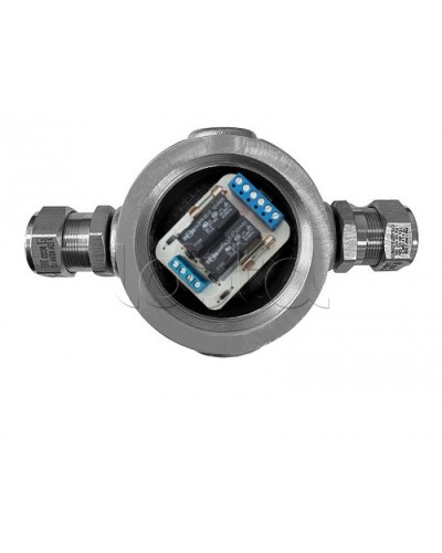 Магнито-Контакт УК-ВК-Ех-24 АЯКС П, с двумя кабельными вводами Ех МКВМ 16 в Рыбинске Комутационные взрывозащищенные коробки Pintop.ru